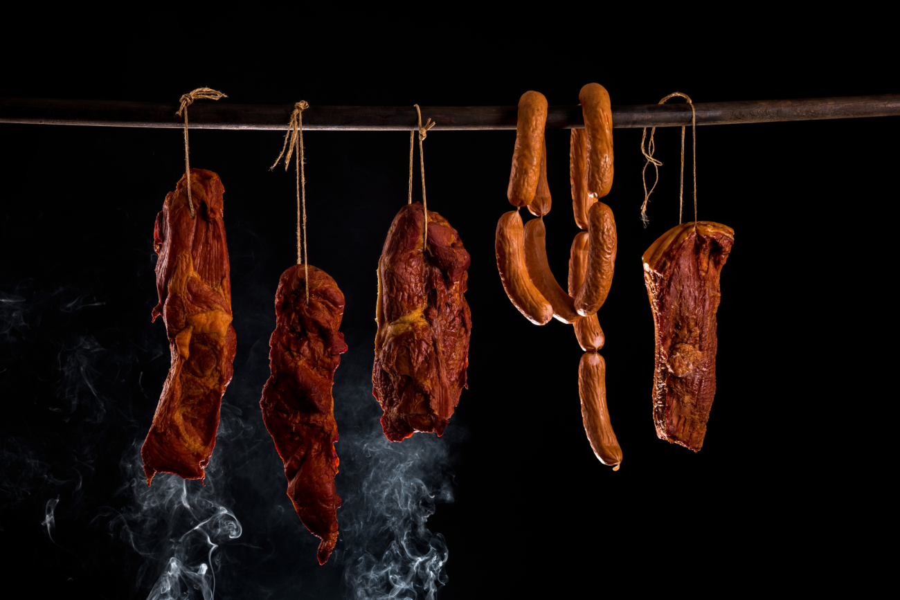 Smoking food for preservation